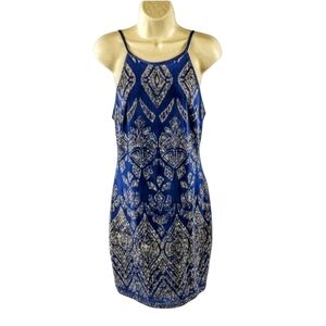 Jump Apparel stretch glittery dress